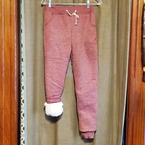 Brand New Fleece Maroon Sweatpants